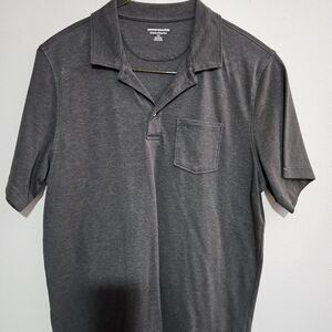 Amazon Essentials Men’s Short-Sleeve Pocket Polo - Charcoal